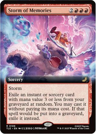 Storm of Memories (Extended Art) (TLE-199) - Avatar: The Last Airbender: Eternal-Legal Foil
