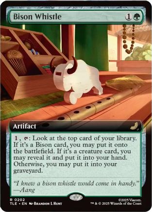 Bison Whistle (Extended Art) (TLE-202) - Avatar: The Last Airbender: Eternal-Legal Foil