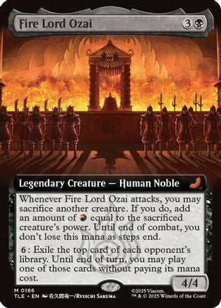 Fire Lord Ozai (Extended Art) (TLE-186) - Avatar: The Last Airbender: Eternal-Legal Foil