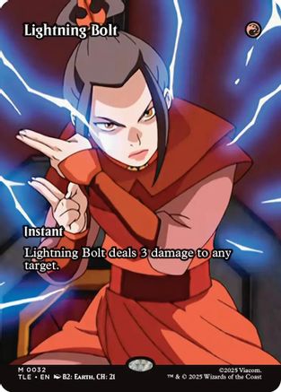 Lightning Bolt (Borderless) (TLE-032) - Avatar: The Last Airbender: Eternal-Legal
