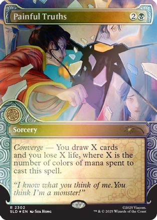 Painful Truths (Rainbow Foil) (SLD-2302) - Secret Lair Drop Series Foil