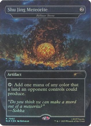 Shu Jing Meteorite - Fellwar Stone (Rainbow Foil) (SLD-7062) - Secret Lair Drop Series Foil