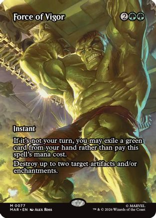 Force of Vigor (Borderless) (MAR-077) - Marvel Universe Eternal-Legal