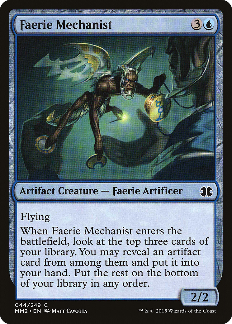 Faerie Mechanist (MM2-044) - Modern Masters 2015 Foil