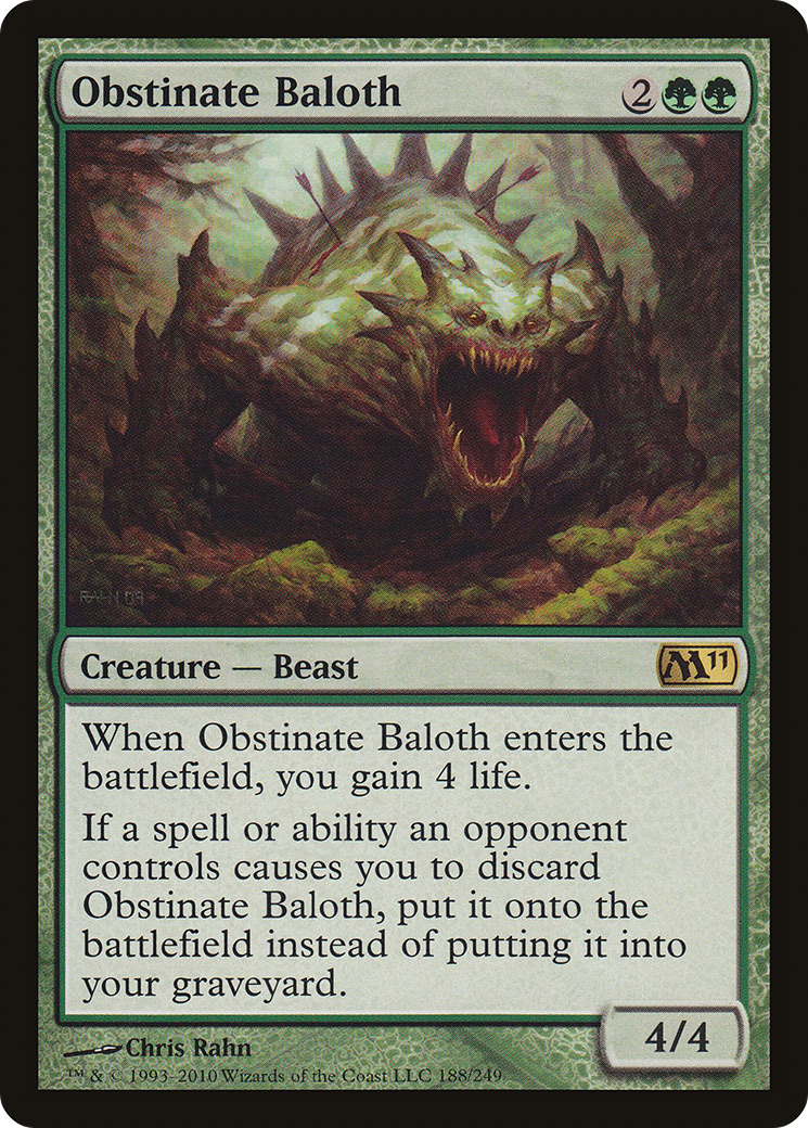 Obstinate Baloth (M11-188) - Magic 2011 Foil