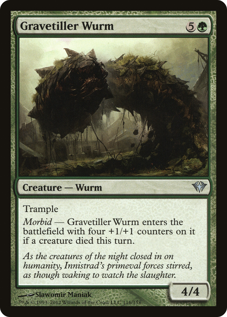 Gravetiller Wurm (DKA-116) - Dark Ascension Foil