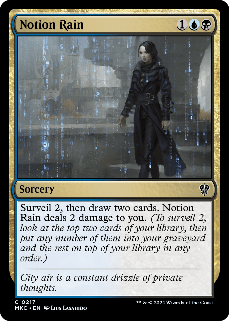 Notion Rain (MKC-217) - Murders at Karlov Manor Commander