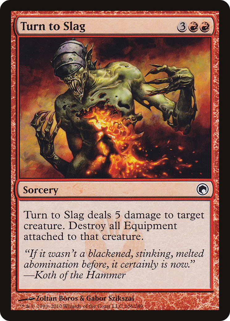Turn to Slag (SOM-106) - Scars of Mirrodin Foil