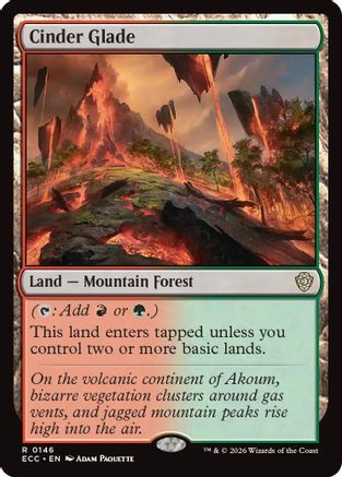 Cinder Glade (ECC-146) - Commander: Lorwyn Eclipsed