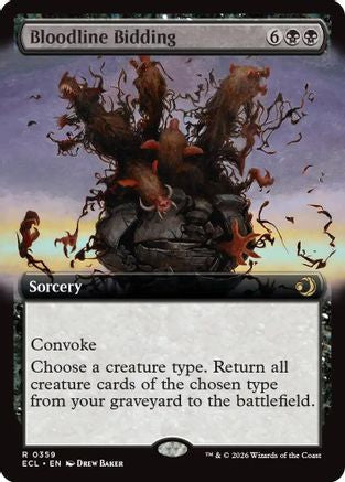 Bloodline Bidding (Extended Art) (ECL-359) - Lorwyn Eclipsed