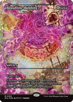 Bloodline Bidding (Showcase) (Fracture Foil) (ECL-395) - Lorwyn Eclipsed Foil