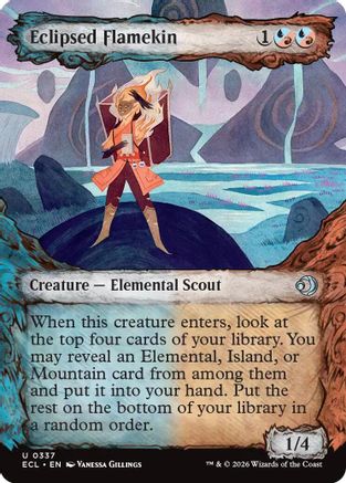 Eclipsed Flamekin (Showcase) (ECL-337) - Lorwyn Eclipsed Foil