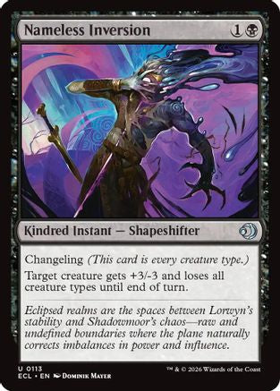 Nameless Inversion (ECL-113) - Lorwyn Eclipsed Foil