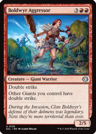 Boldwyr Aggressor (ECL-125) - Lorwyn Eclipsed Foil