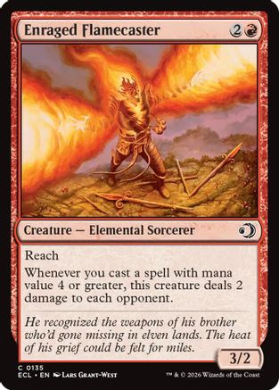 Enraged Flamecaster (ECL-135) - Lorwyn Eclipsed