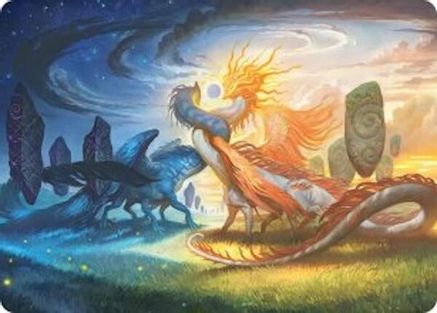Celestial Reunion Art Card (ASECL-019) - Art Series: Lorwyn Eclipsed