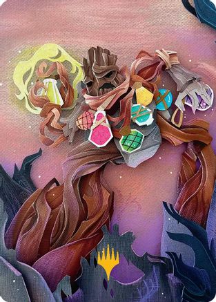 Painter's Servant Art Card (Gold-Stamped Planeswalker Symbol) (ASECL-053) - Art Series: Lorwyn Eclipsed