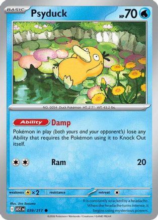 Psyduck 039/217 - Reverse Holofoil ME Ascended Heroes - Common