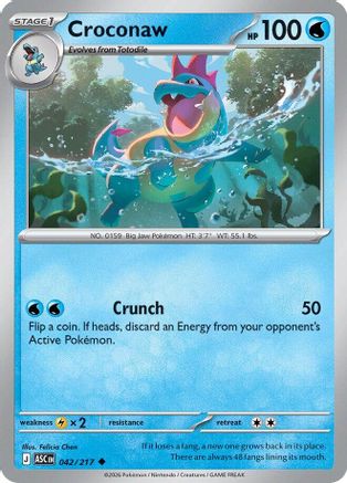 Croconaw 042 ME Ascended Heroes - Uncommon