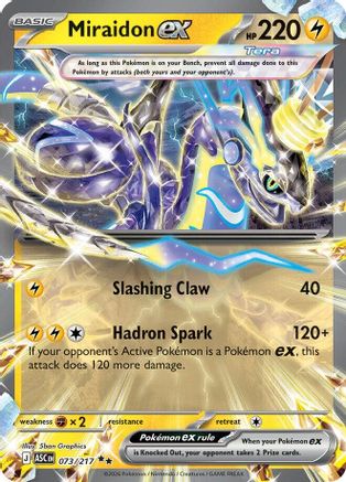 Miraidon ex 073 - Holofoil ME Ascended Heroes - Double Rare