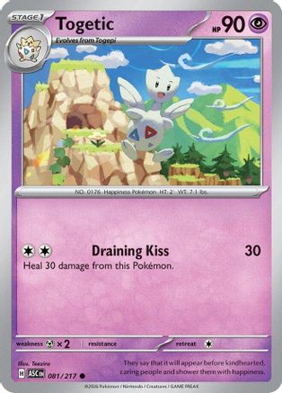 Togetic 081 - Reverse Holofoil ME Ascended Heroes - Common