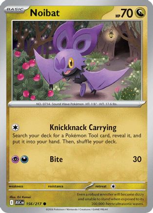 Noibat 156 - Reverse Holofoil ME Ascended Heroes - Common