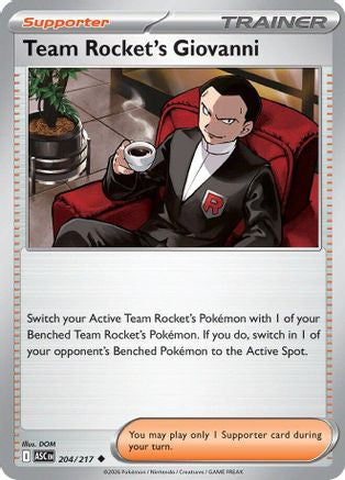 Team Rocket's Giovanni 204 ME Ascended Heroes - Uncommon