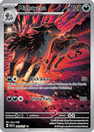 Mightyena 243/217 - Holofoil ME Ascended Heroes - Illustration Rare