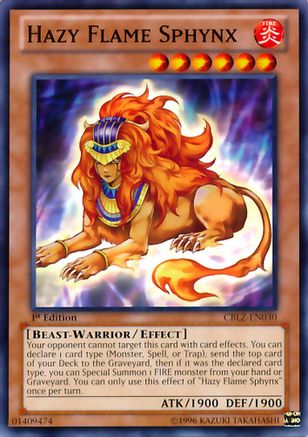 Hazy Flame Sphynx (CBLZ-EN030) - Cosmo Blazer 1st Edition