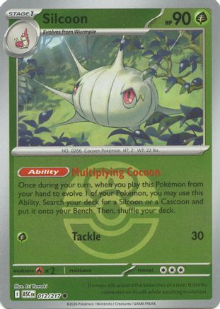 Silcoon (Love Ball) 012 - Reverse Holofoil ME Ascended Heroes - Common