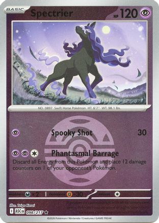 Spectrier (Dusk Ball) 098 - Reverse Holofoil ME Ascended Heroes - Rare