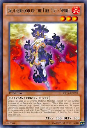 Brotherhood of the Fire Fist - Spirit (CBLZ-EN098) - Cosmo Blazer 1st Edition