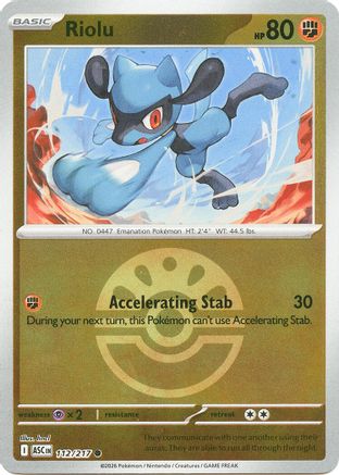 Riolu (Friend Ball) 112 - Reverse Holofoil ME Ascended Heroes - Common