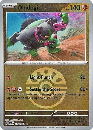 Okidogi (Friend Ball) 122 - Reverse Holofoil ME Ascended Heroes - Rare