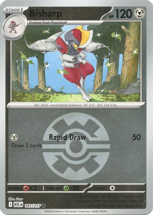 Bisharp (Quick Ball) 147 - Reverse Holofoil ME Ascended Heroes - Common