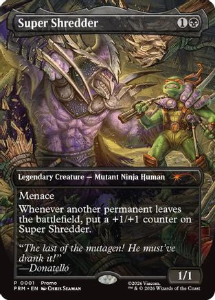 Super Shredder (Borderless) (UMP-001) - Unique and Miscellaneous Promos Foil