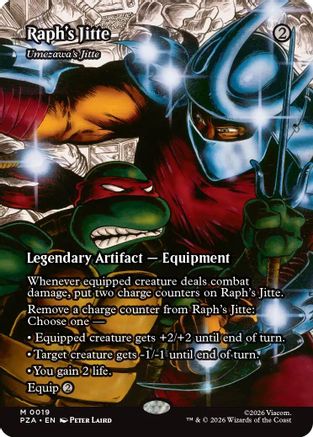 Raph's Jitte - Umezawa's Jitte (Borderless) (PZA-019) - Teenage Mutant Ninja Turtles Eternal-Legal