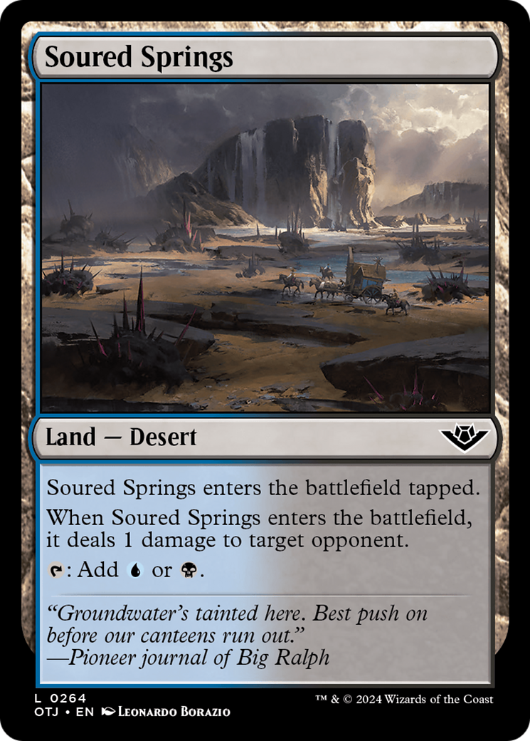 Soured Springs (OTJ-264) - Outlaws of Thunder Junction Foil