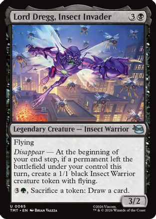 Lord Dregg, Insect Invader (TMT-065) - Teenage Mutant Ninja Turtles Foil