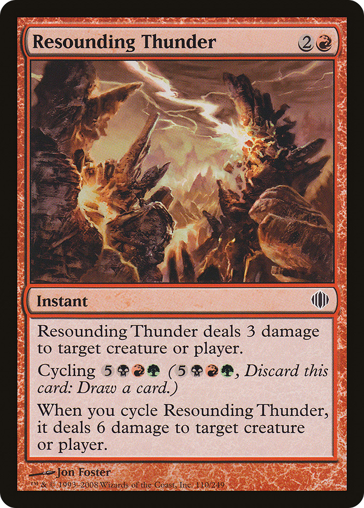 Resounding Thunder (ALA-110) - Shards of Alara Foil