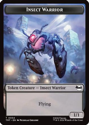 Insect Warrior // Food Double-Sided Token (TMT-4 // 8) - Teenage Mutant Ninja Turtles