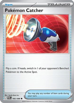 Pokemon Catcher 082 - Reverse Holofoil ME03 Perfect Order - Common