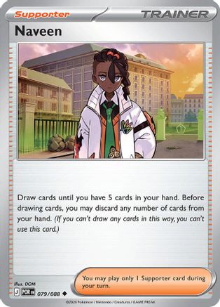 Naveen 079/088 - Reverse Holofoil ME03 Perfect Order - Uncommon