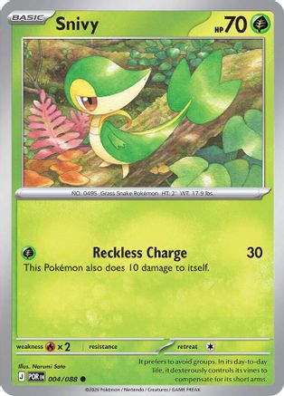 Snivy 004 - Reverse Holofoil ME03 Perfect Order - Common