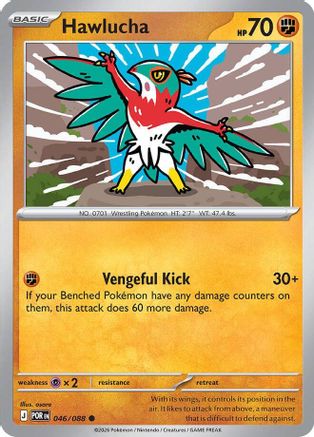 Hawlucha 046 - Reverse Holofoil ME03 Perfect Order - Common