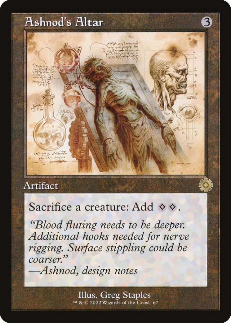 Ashnod's Altar (Schematic) (BRR-067) - The Brothers' War Retro Artifacts
