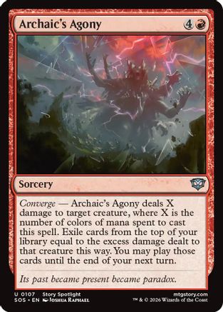 Archaic's Agony (SOS-107) - Secrets of Strixhaven