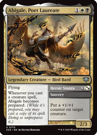 Abigale, Poet Laureate (SOS-170) - Secrets of Strixhaven Foil