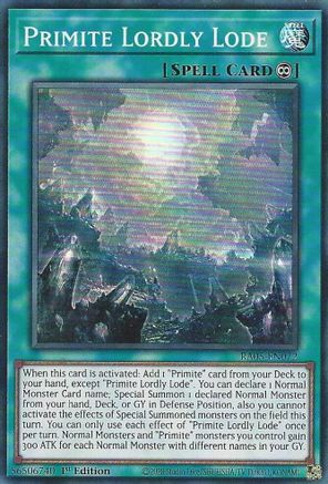Primite Lordly Lode (RA05-EN072) - Rarity Collection 5 1st Edition
