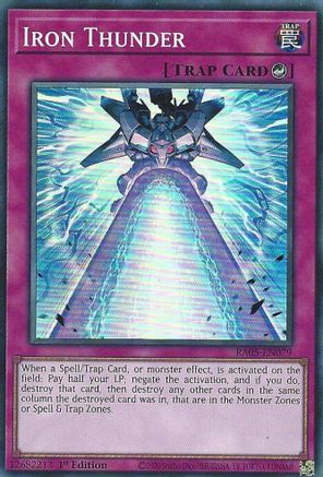 Iron Thunder (RA05-EN079) - Rarity Collection 5 1st Edition
